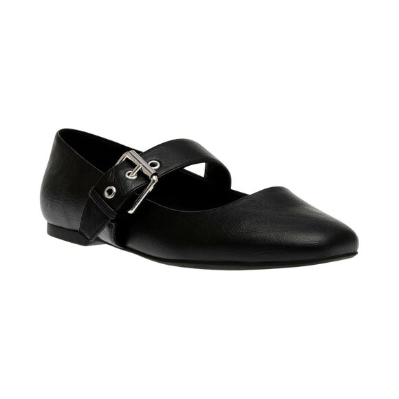 NEW DV Dolce Vita Womens Mellie Buckle Strap Mary Jane Flats MELLIE Black 6.5M - Picture 1 of 12
